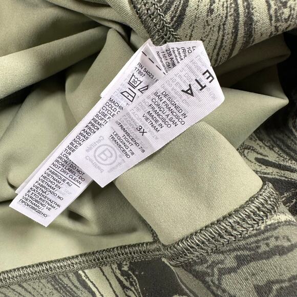 Athleta Transcend 7/8 Tight Sumi Marble Green Women's Size 3X New With Tags - Picture 5 of 11